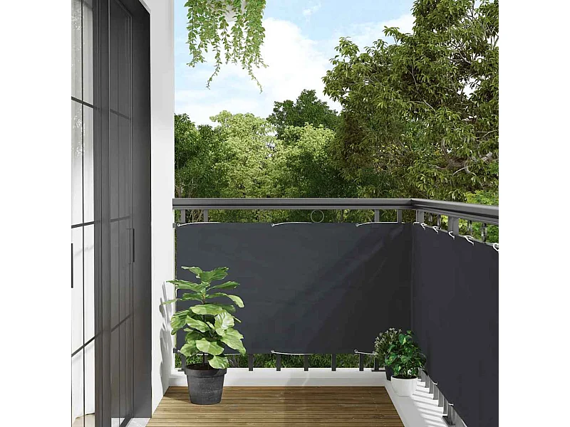 tela de privacidade de varanda antracite 500x120 cm PVC