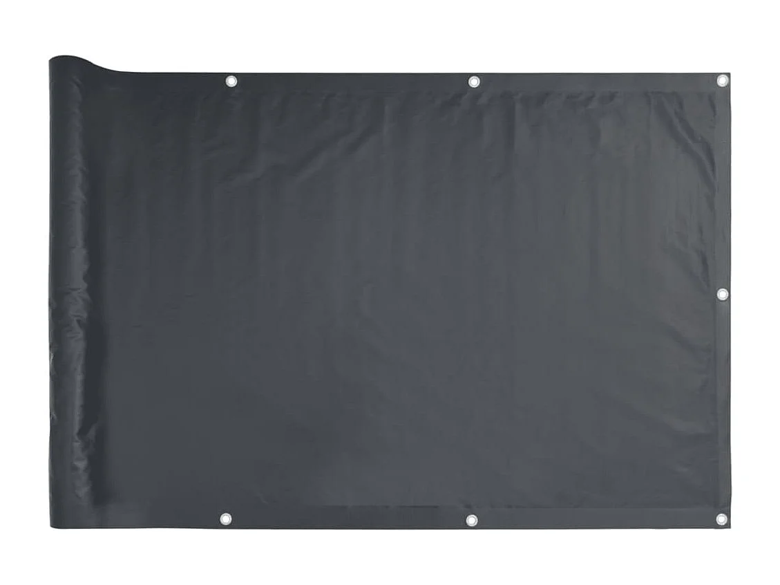 écran d'intimité de balcon anthracite 500x120 cm PVC
