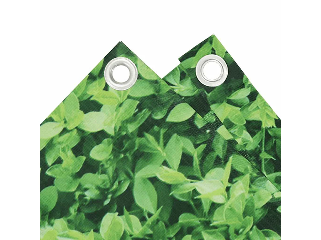 écran d'intimité de balcon aspect de plante vert 700x75 cm PVC