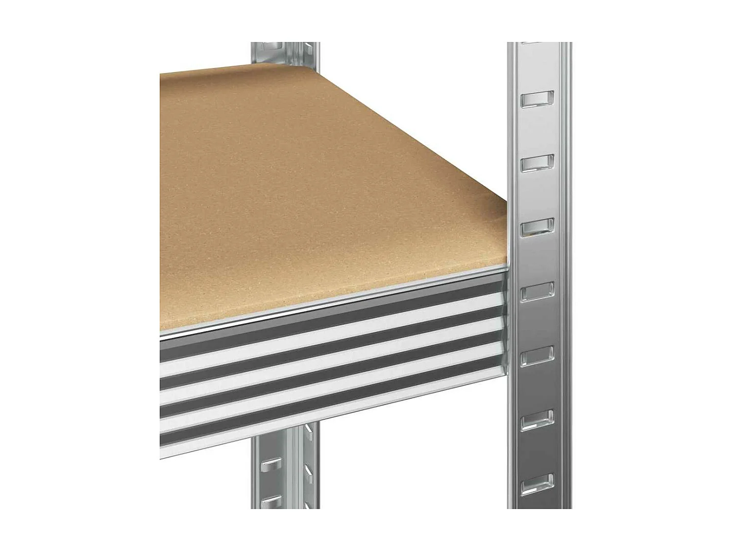 étagères de rangement à 5 niveaux 4 pcs acier bois d'ingénierie