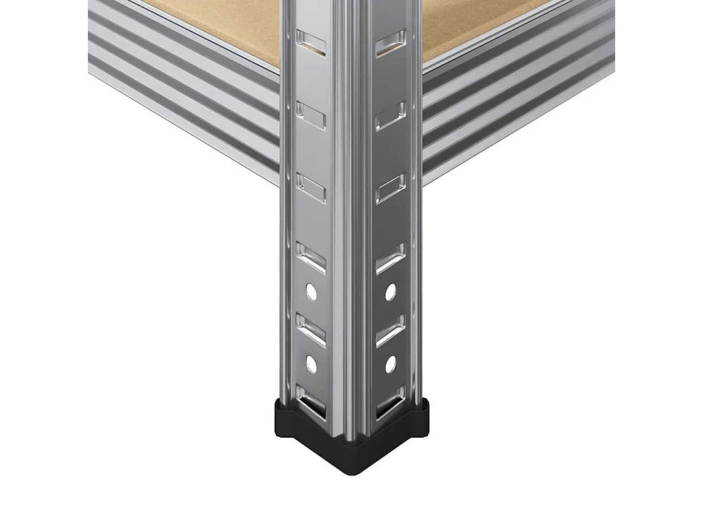 étagères de rangement à 5 niveaux 4 pcs acier bois d'ingénierie