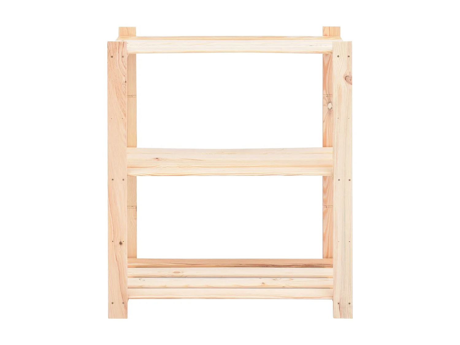 étagères de rangement à 3 niveaux 5 pcs 80x38x90 cm Pin 150 kg