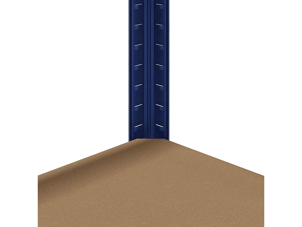 Ensemble d'étagères à 5 niveaux 2 pcs acier bois d'ingénierie