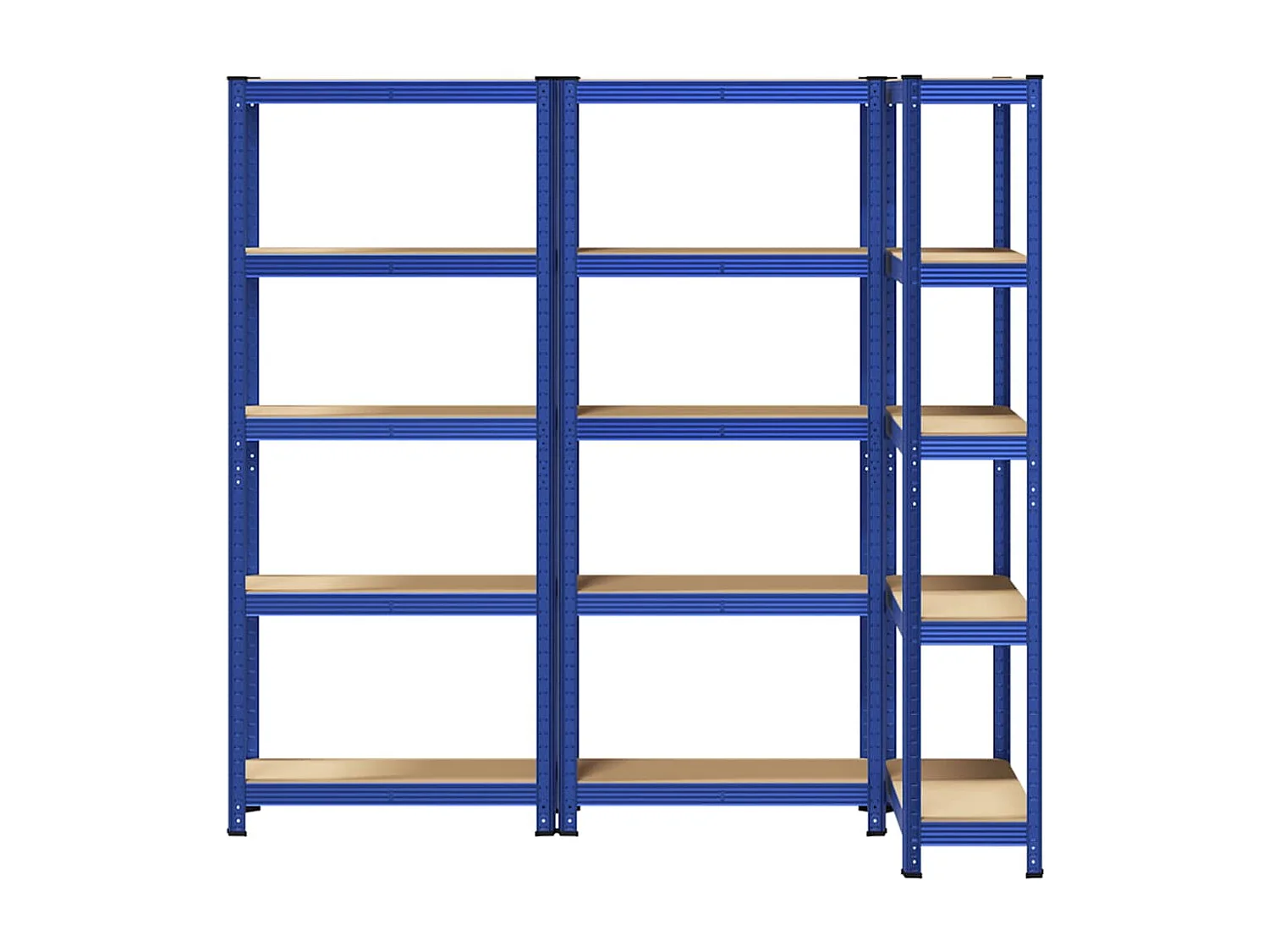 étagères de rangement à 5 niveaux 3 pcs Bleu
