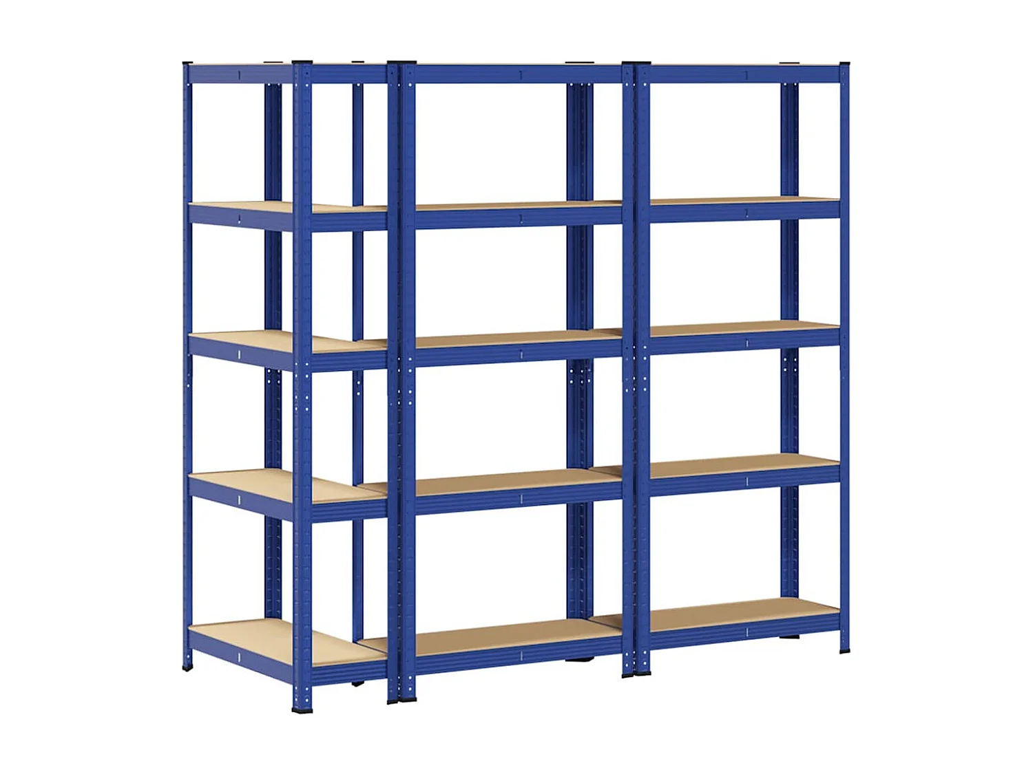 étagères de rangement à 5 niveaux 3 pcs Bleu