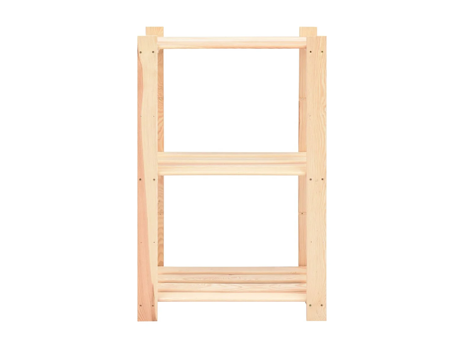 étagères de rangement à 3 niveaux 3 pcs 60x38x90 cm Pin 150 kg
