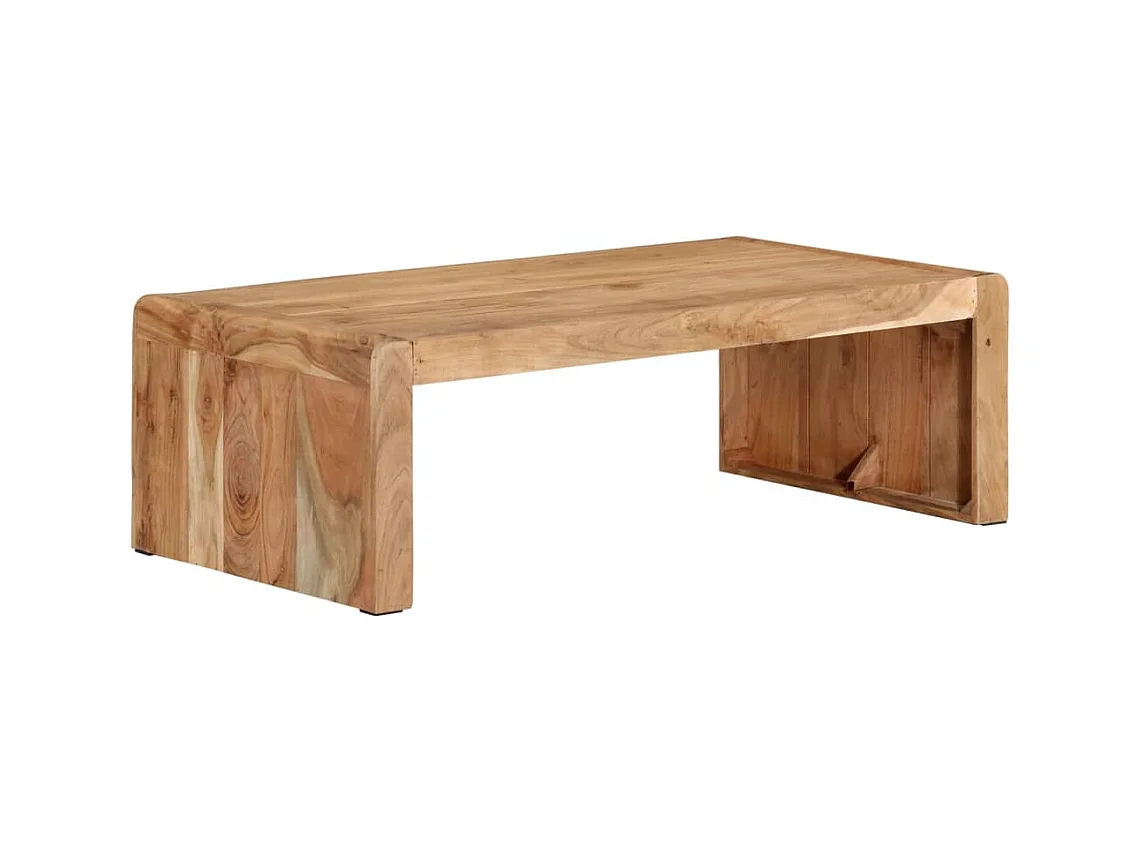 Tavolino 110x55x35 cm in legno massello di acacia