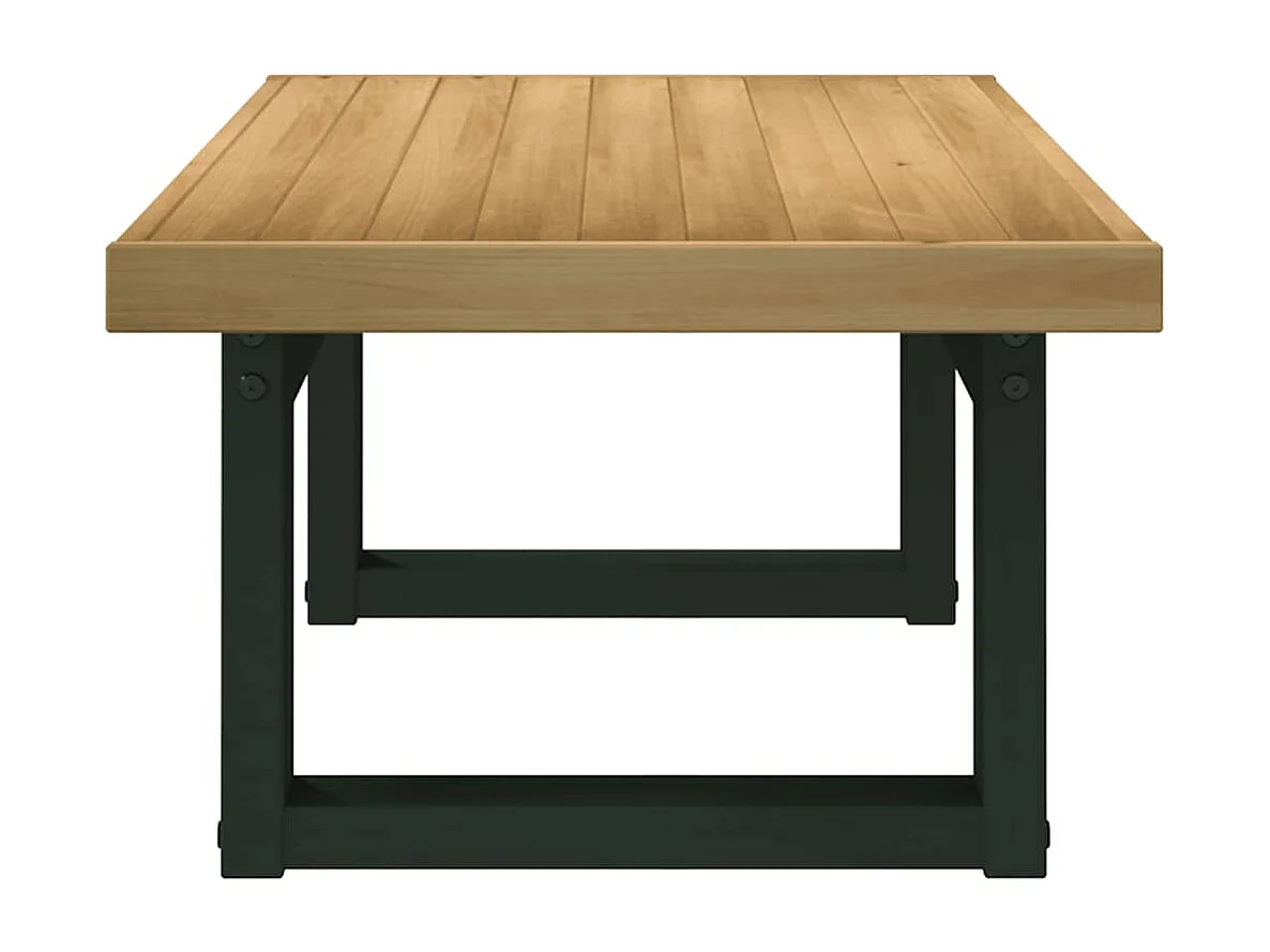 Table basse NOAIN pieds en forme de U 120x60x40 cm massif pin