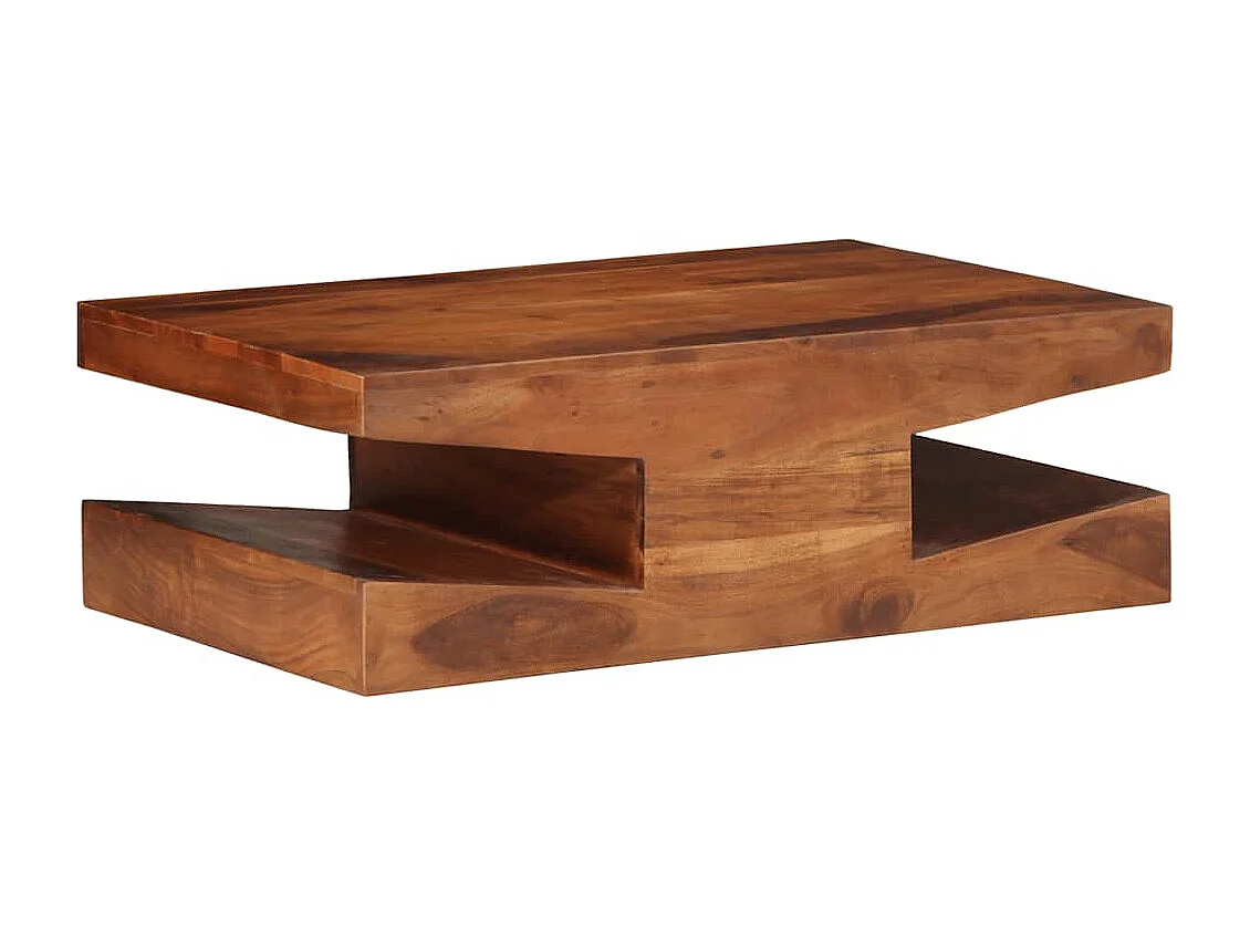 Tavolino 90x60x30 cm in legno massello di acacia