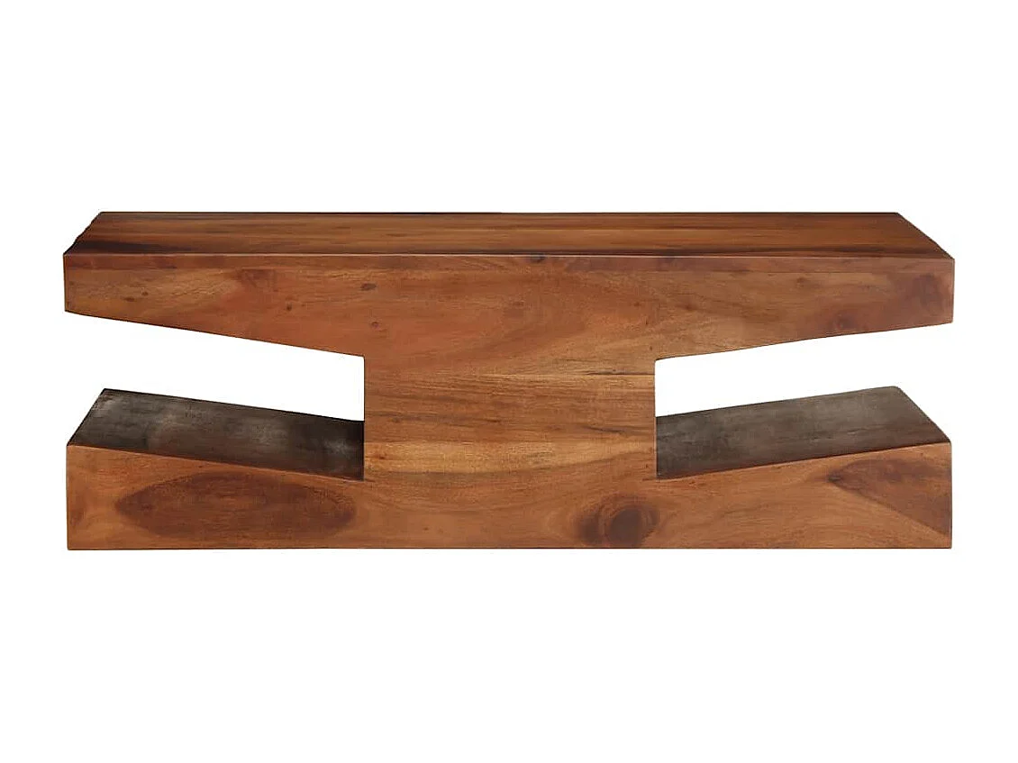 Tavolino 90x60x30 cm in legno massello di acacia