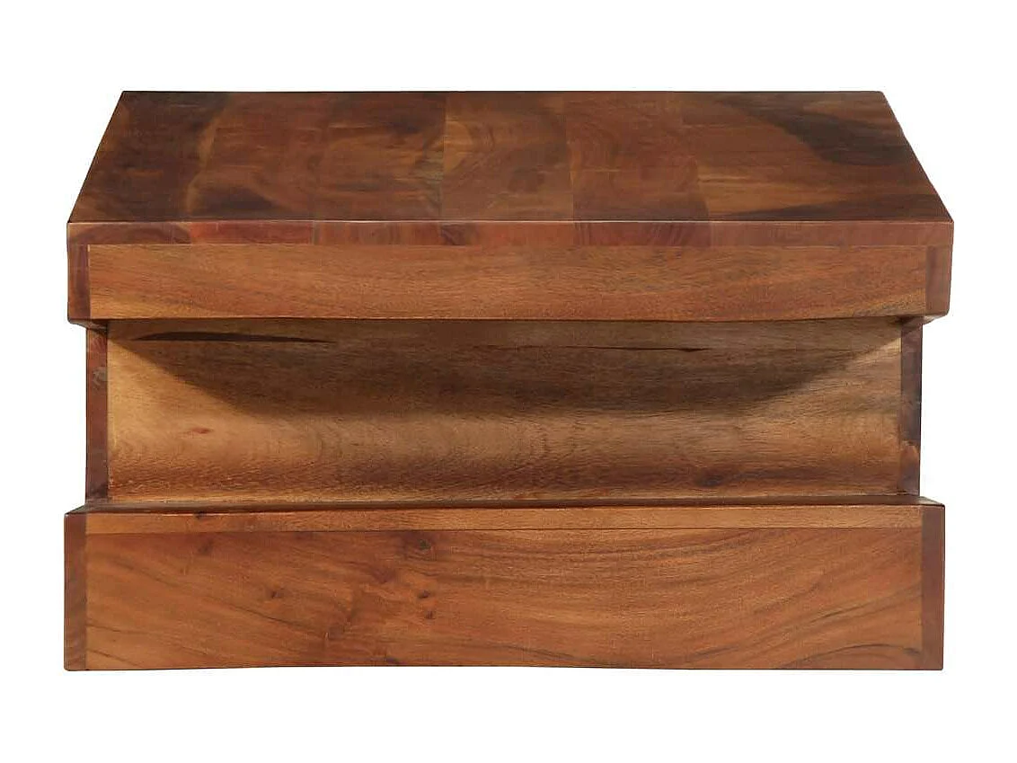 Tavolino 90x60x30 cm in legno massello di acacia