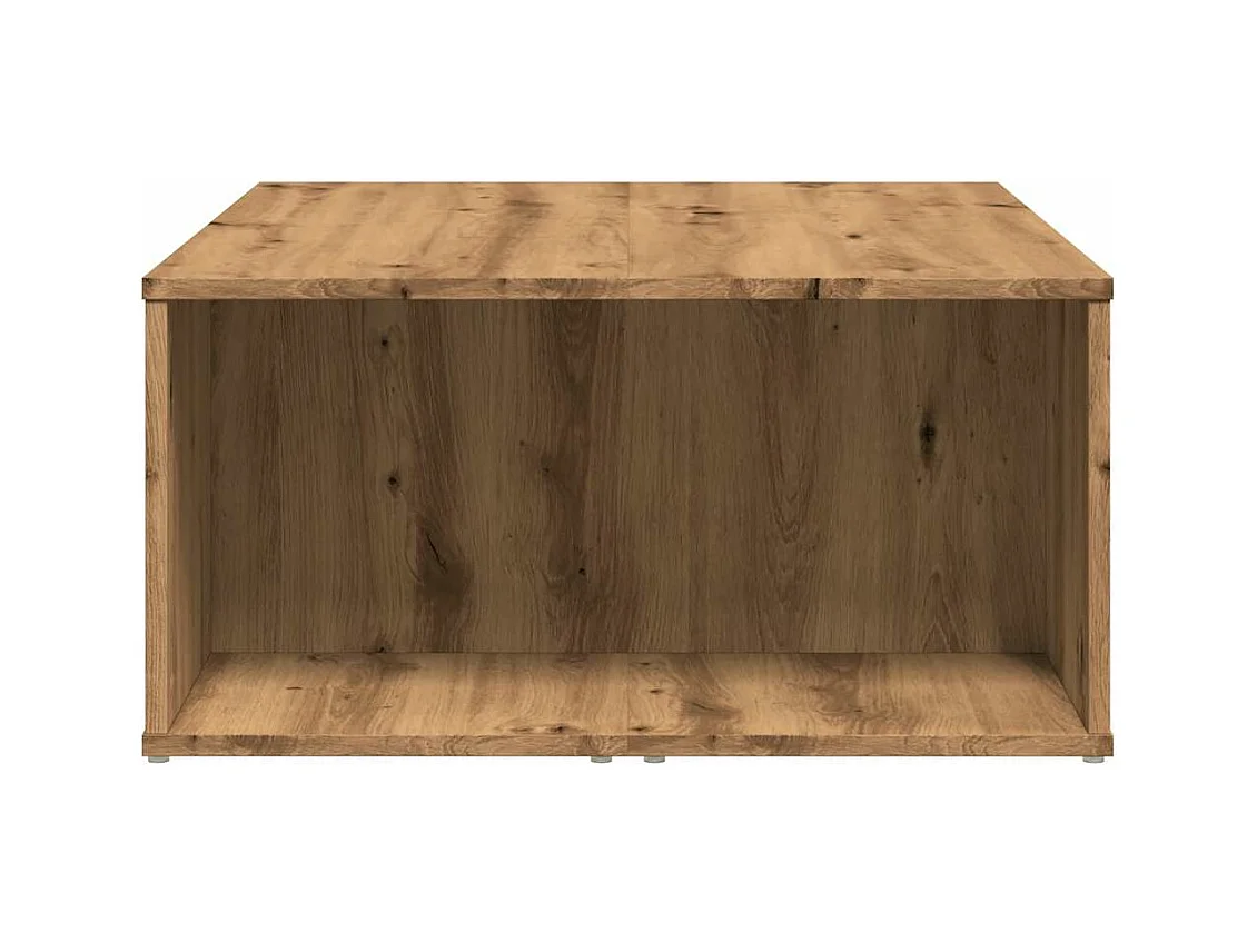 Tavolino artigianale in rovere 90x67x33 cm in legno ingegnerizzato