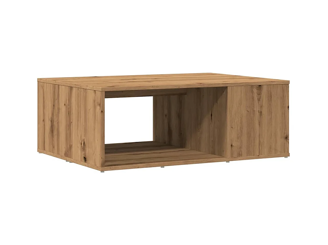 Tavolino artigianale in rovere 90x67x33 cm in legno ingegnerizzato