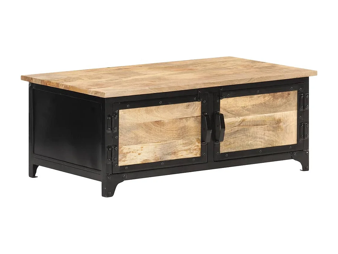 Mesa de centro 90x50x35 cm Madeira maciça de manga