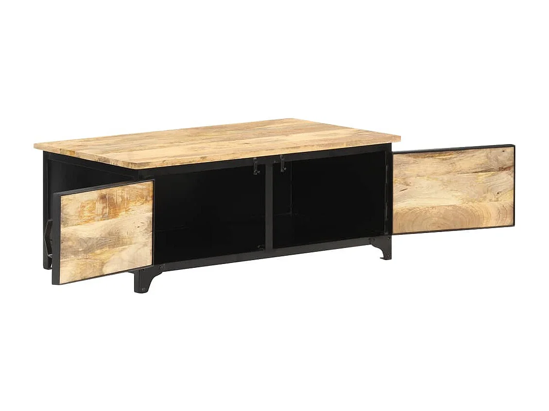 Mesa de centro 90x50x35 cm Madeira maciça de manga