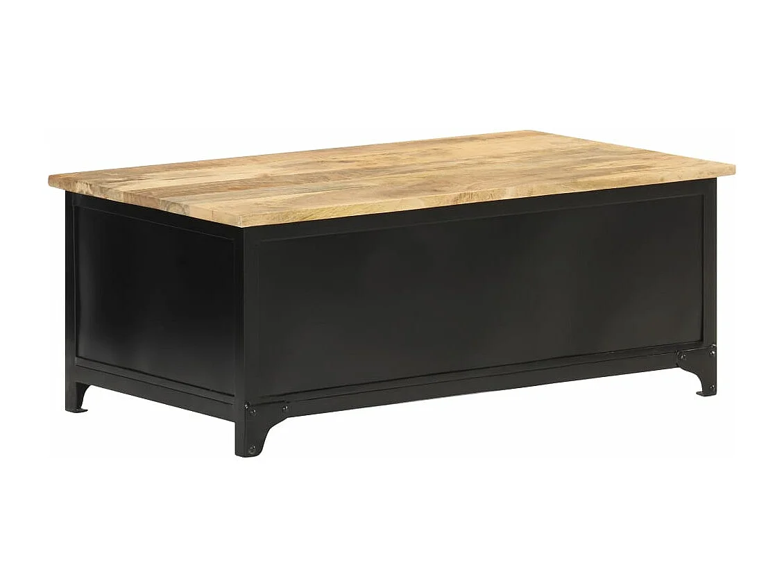 Mesa de centro 90x50x35 cm Madeira maciça de manga