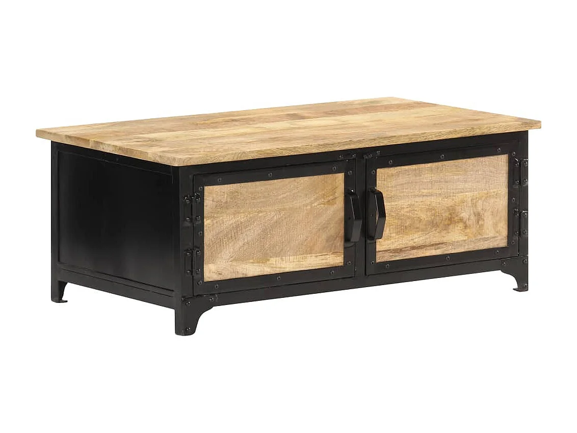 Mesa de centro 90x50x35 cm Madeira maciça de manga