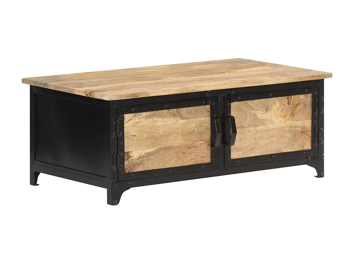 Mesa de centro 90x50x35 cm Madeira maciça de manga