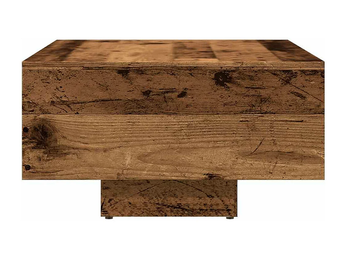Table basse vieux bois 85x55x31 cm bois d'ingénierie