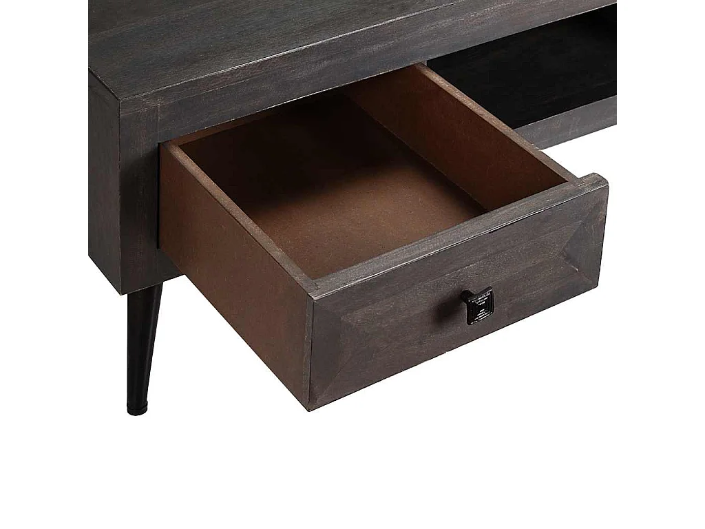 Table basse bois de manguier massif 100x60x35 cm