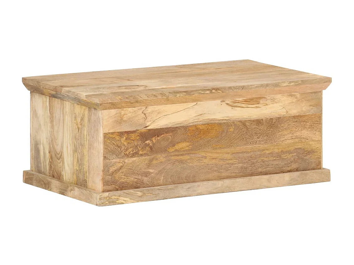 Tavolino con anta 90x50x35 cm Legno massello di mango