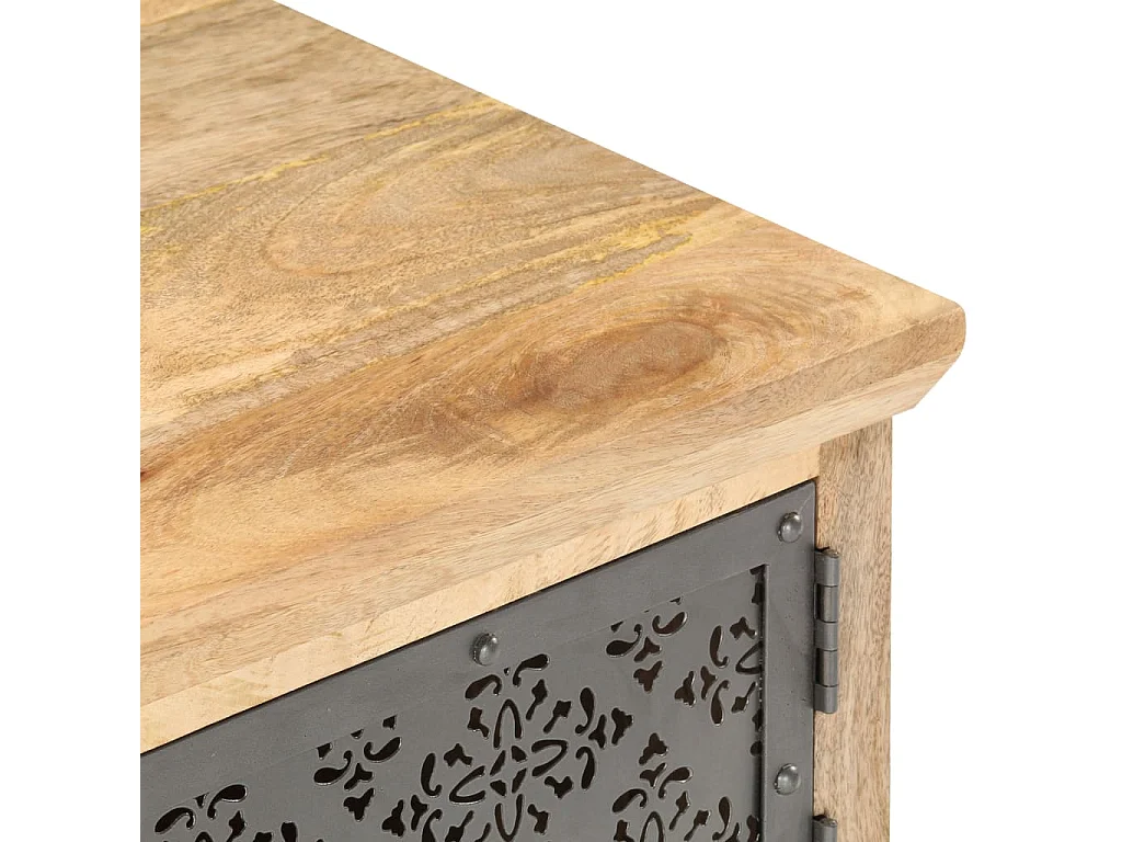 Tavolino con anta 90x50x35 cm Legno massello di mango