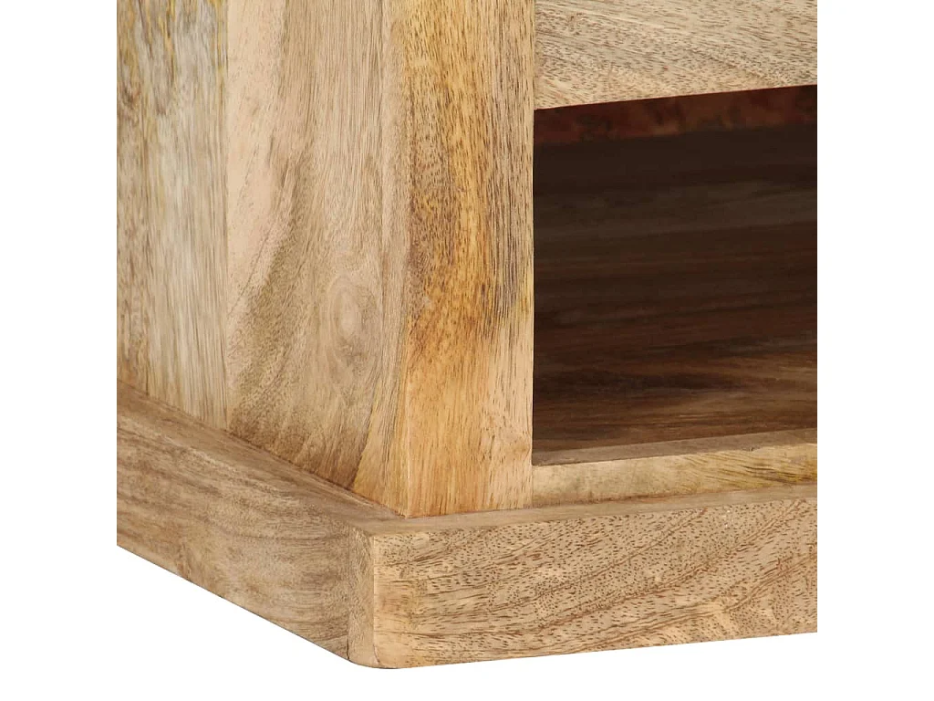 Tavolino con anta 90x50x35 cm Legno massello di mango