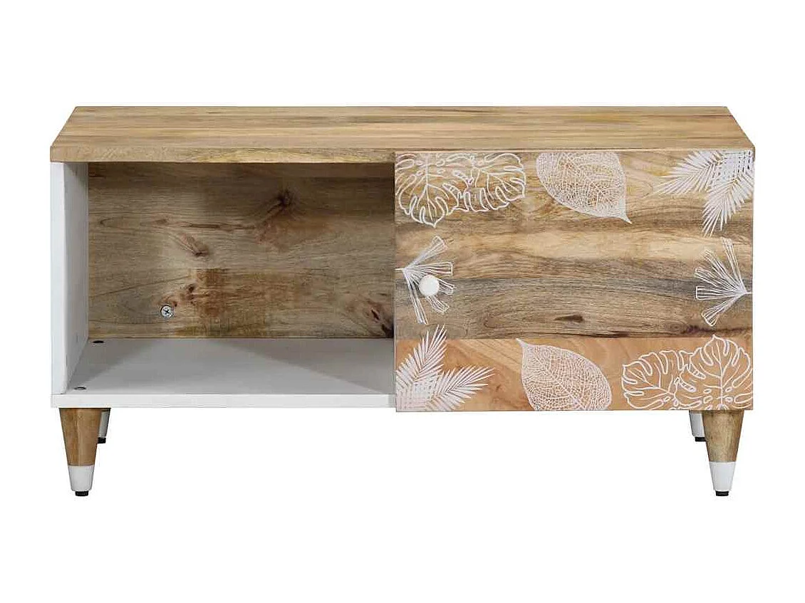 Table basse 80x50x40 cm bois de manguier massif