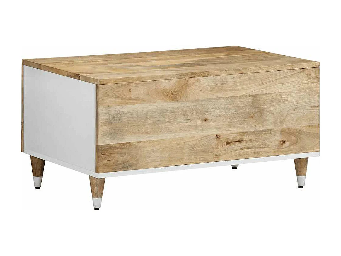 Table basse 80x50x40 cm bois de manguier massif
