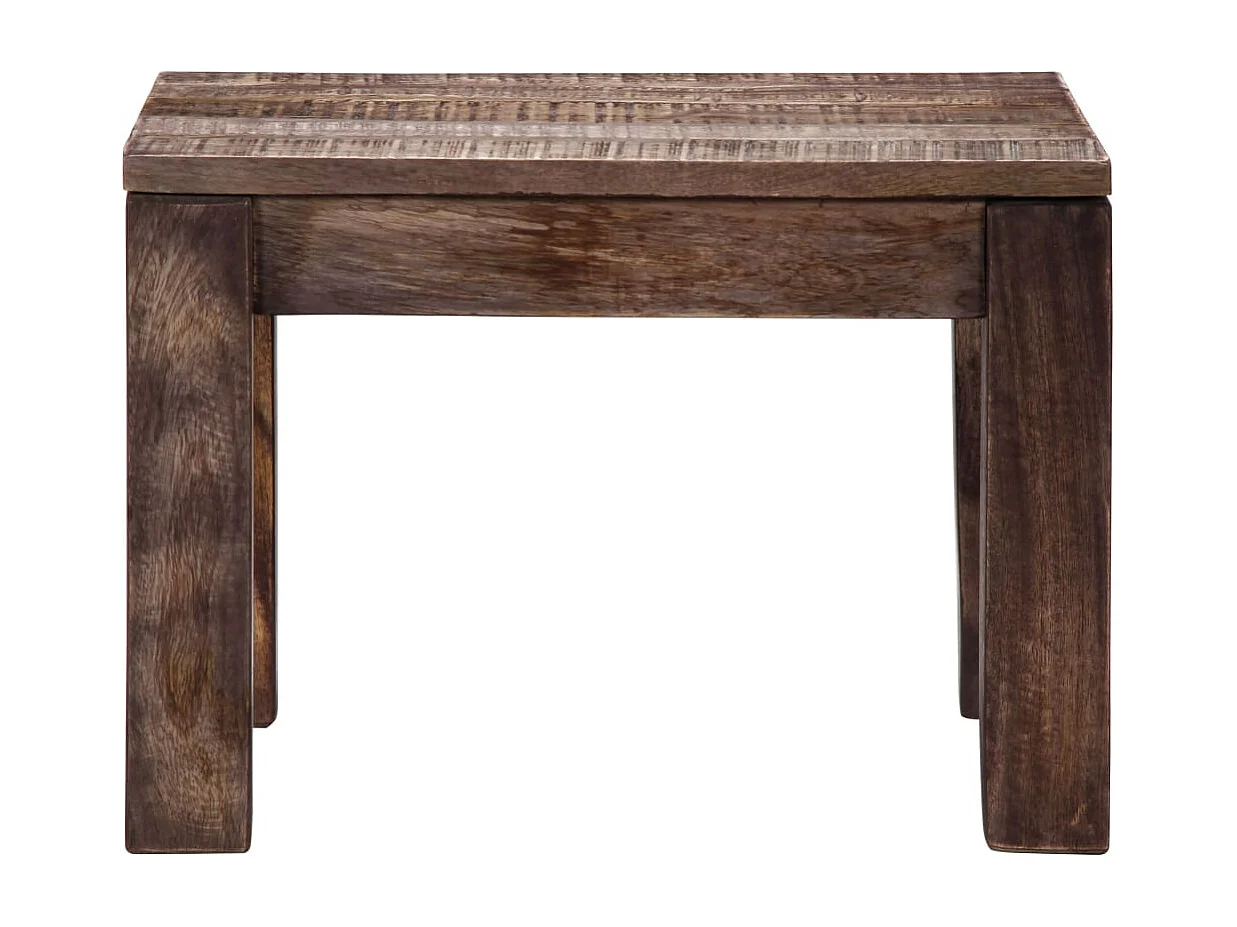 Table basse 50x50x35 cm Bois de manguier massif