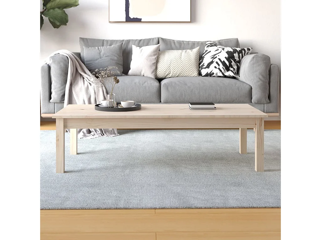 Tavolino 110x50x30 cm Legno di pino massello