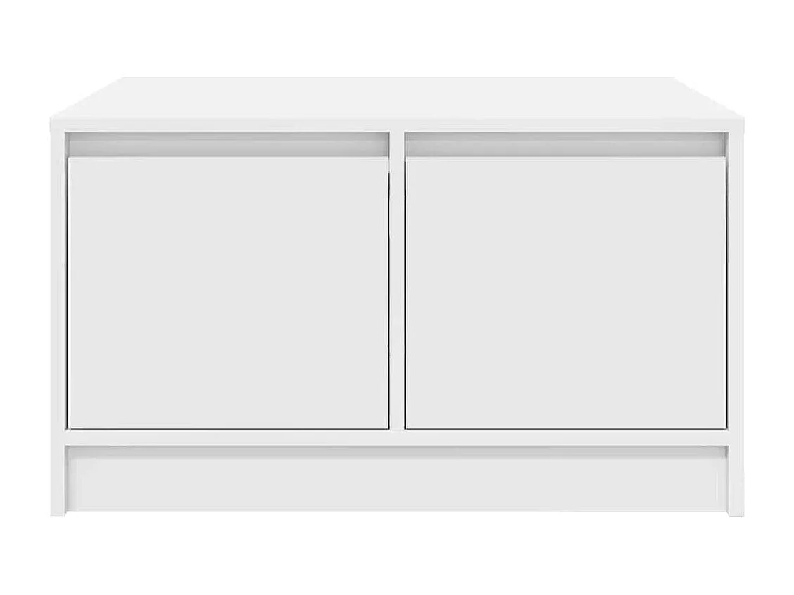 Salontafel met lades wit 70,5x70x40 cm