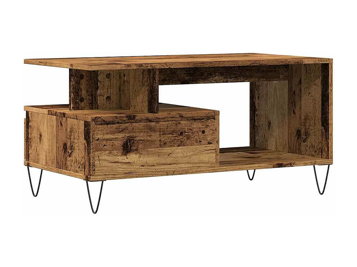 Couchtisch Altholz 90x49x45 cm Holzwerkstoff