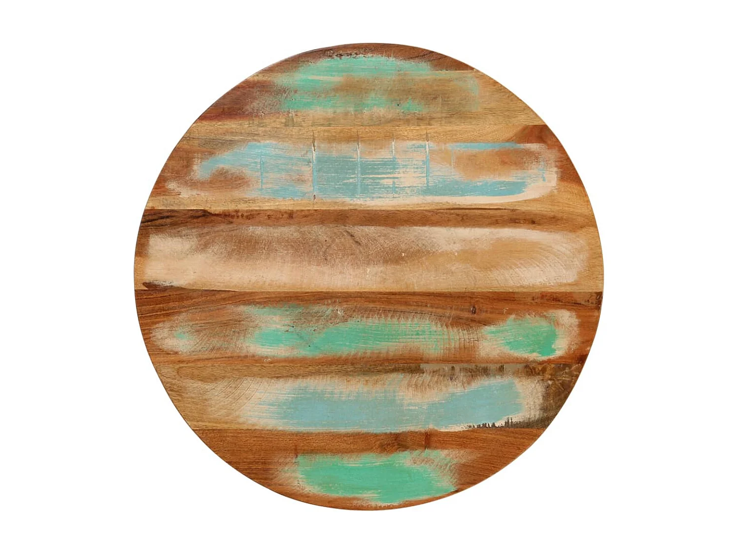 Table basse ?50x40 cm bois de récupération massif et acier