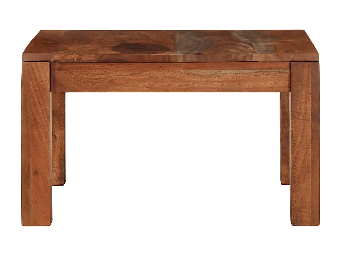 Table basse 60x60x35 cm bois massif d'acacia