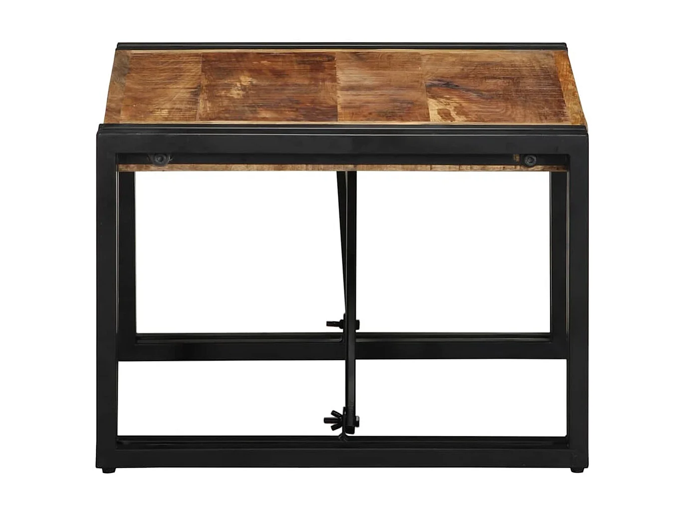 Table basse 50x50x35 cm bois de manguier massif brut