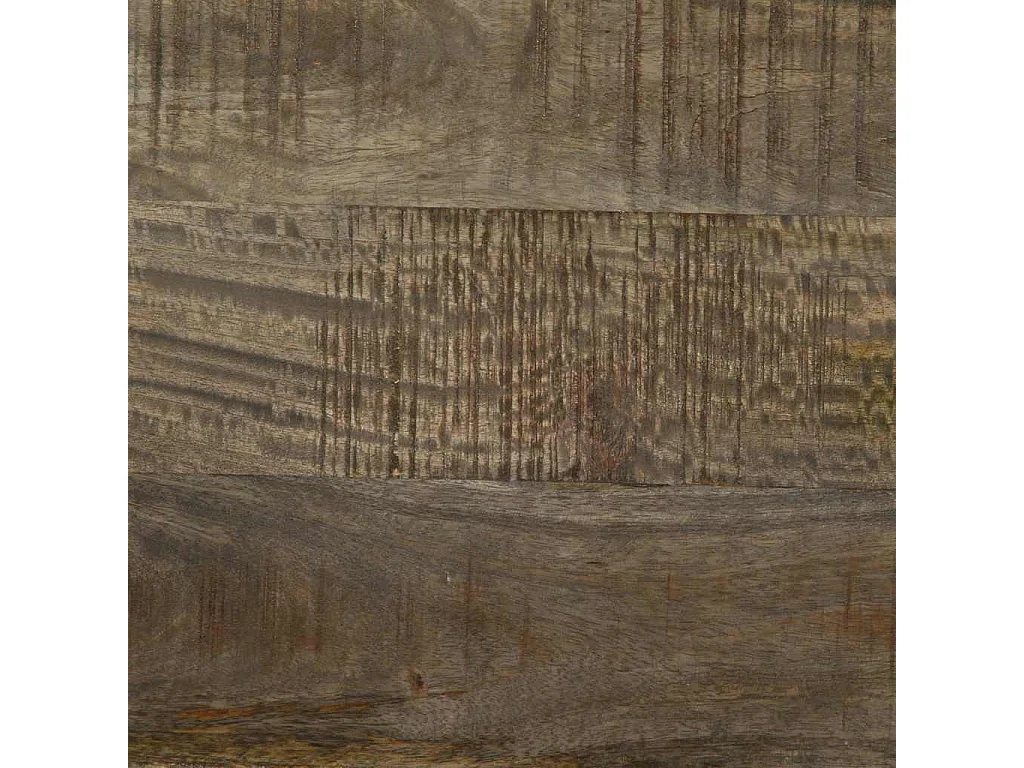 Tavolino grigio chiaro 80x50x40 cm in legno massello di mango