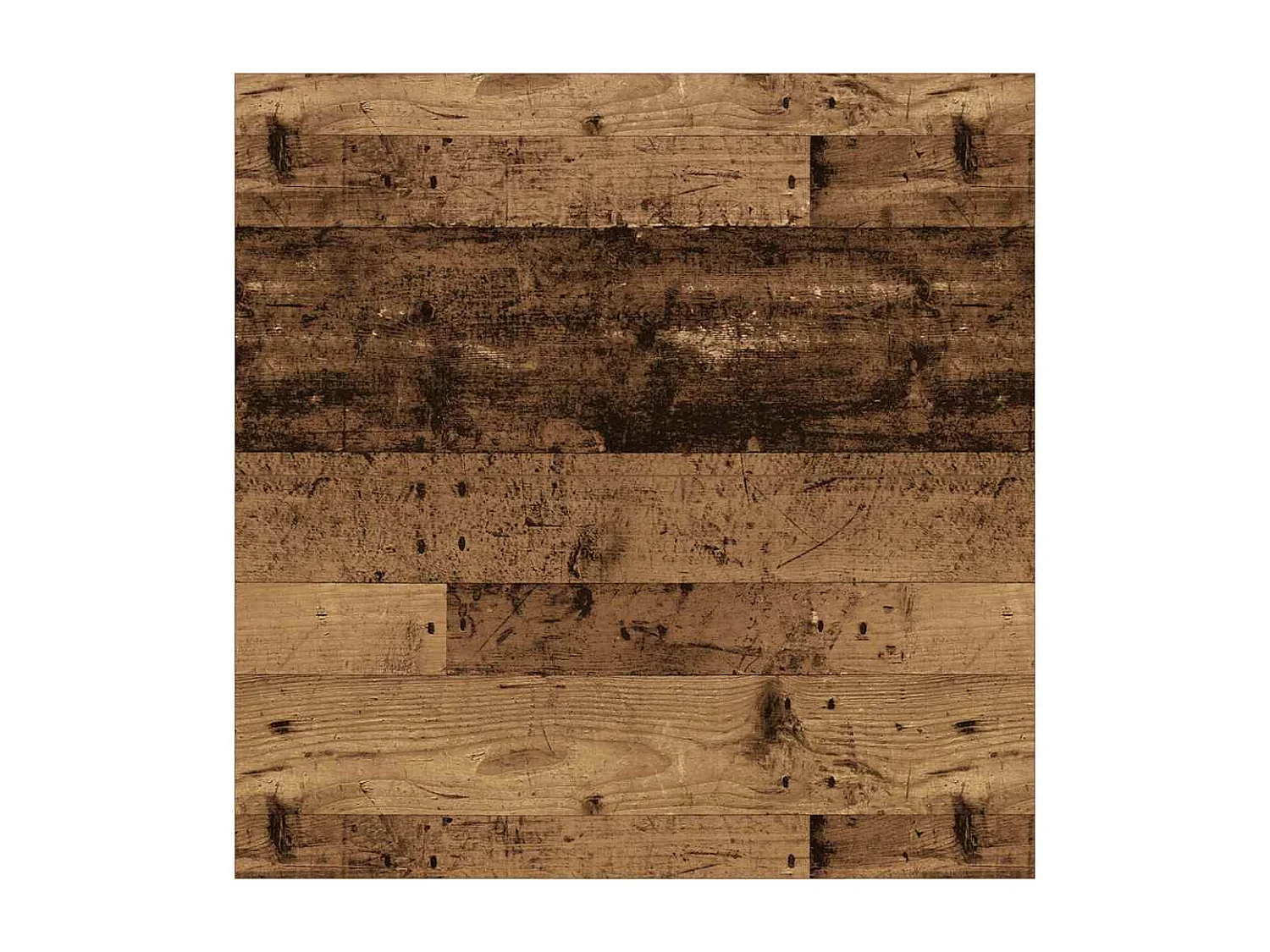 Table basse avec tiroirs vieux bois 100x100x40 cm