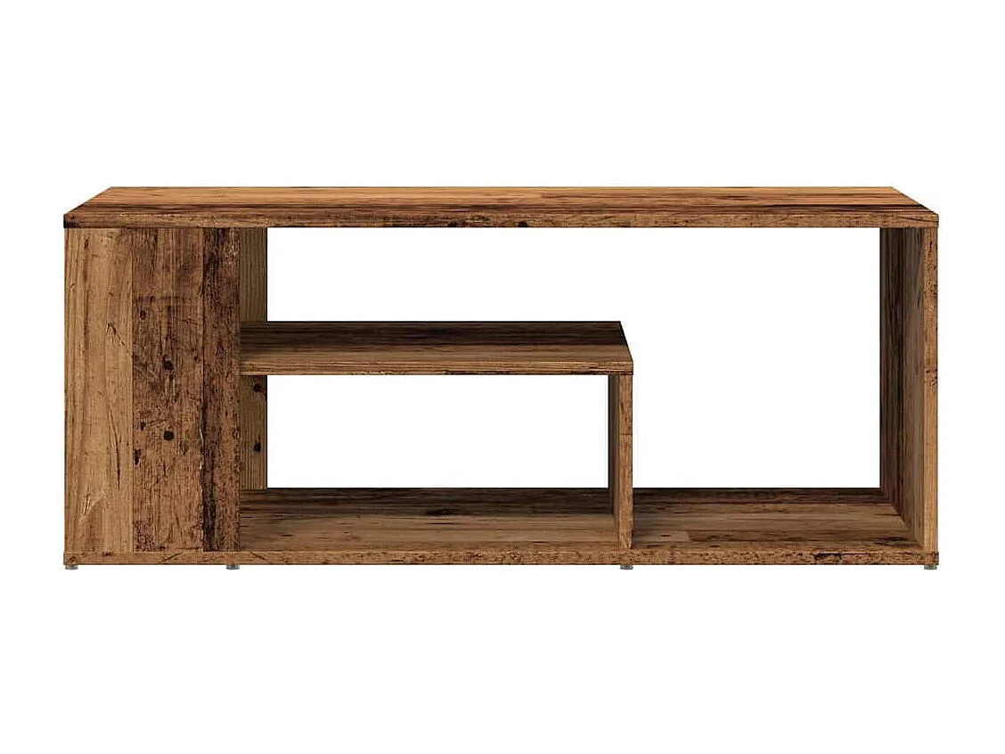 Table d'appoint vieux bois 100x50x40 cm bois d'ingénierie