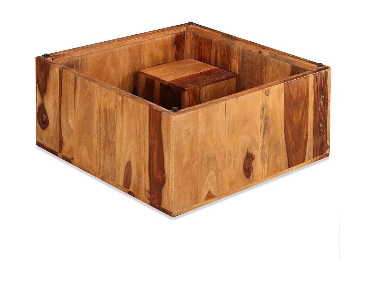 Table basse Bois massif 70x70x30 cm