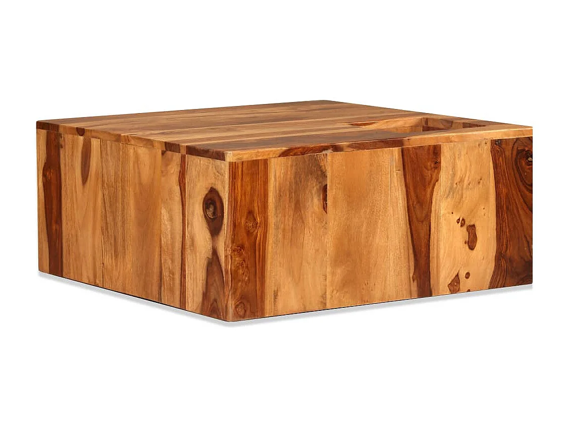 Table basse Bois massif 70x70x30 cm