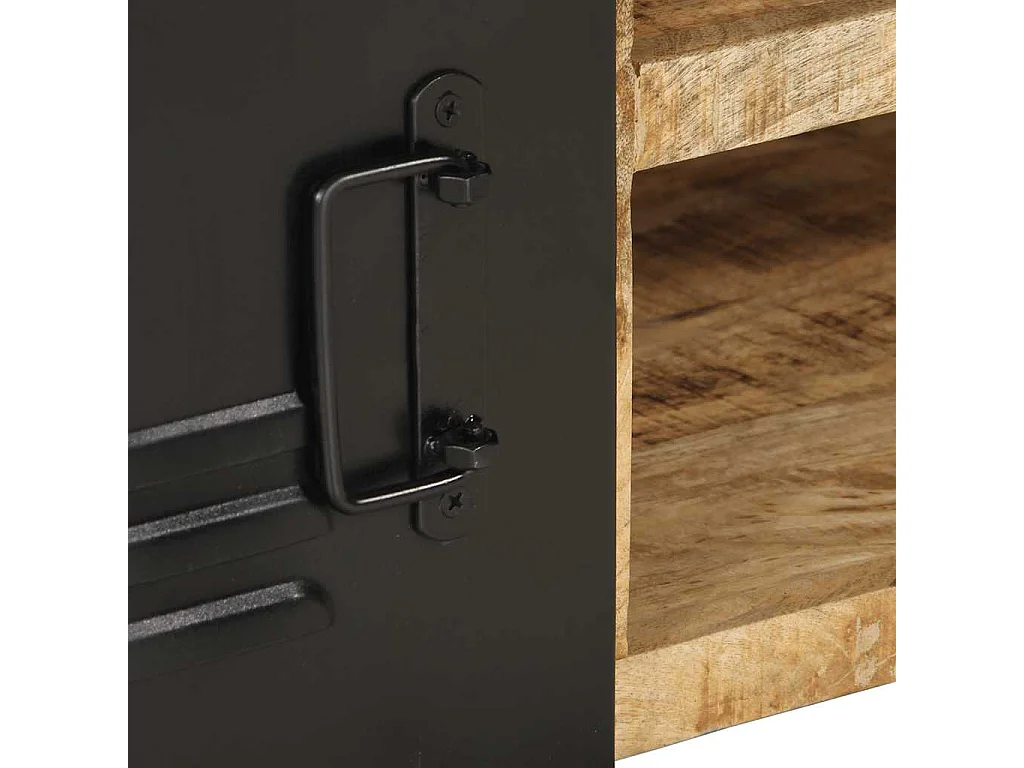 Table basse 90x50x36 cm bois de manguier massif brut