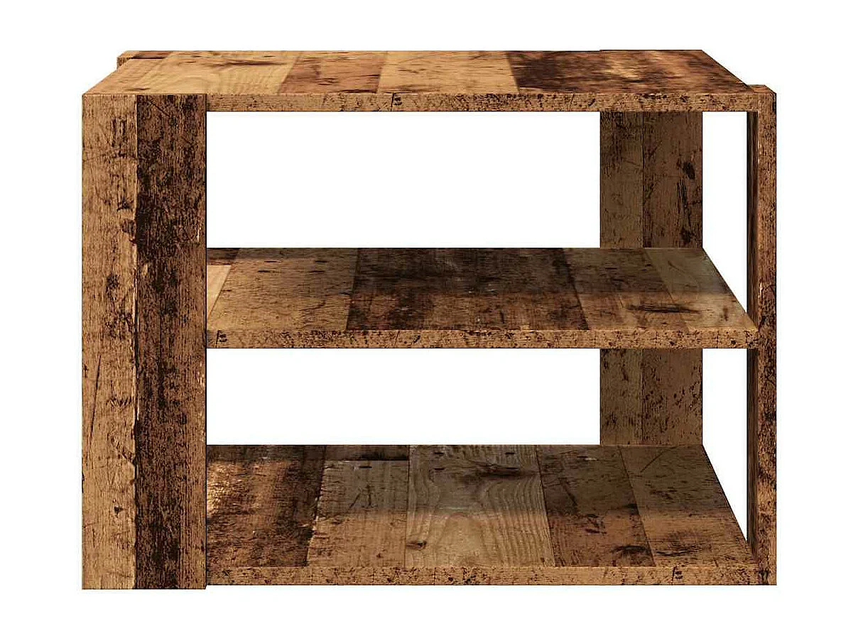 Tavolino in legno vecchio 58x58x40 cm in legno ingegnerizzato