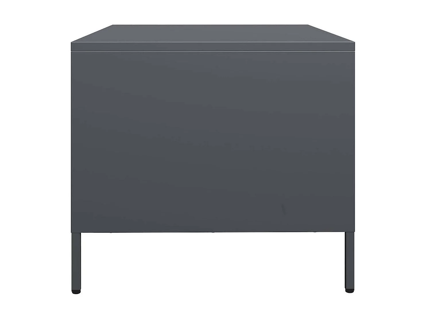Table basse anthracite 101,5x50x43,5 cm acier laminé à froid