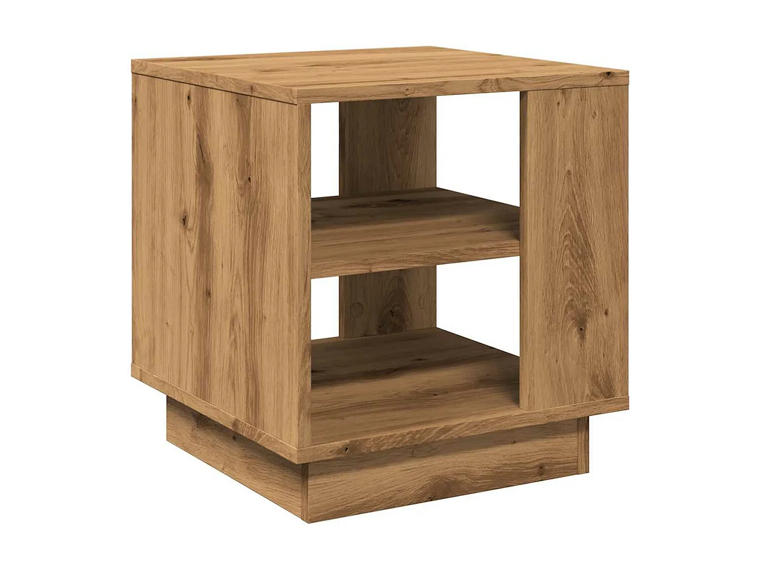 Couchtisch handgefertigt aus Eiche 40x40x43 cm Holzwerkstoff