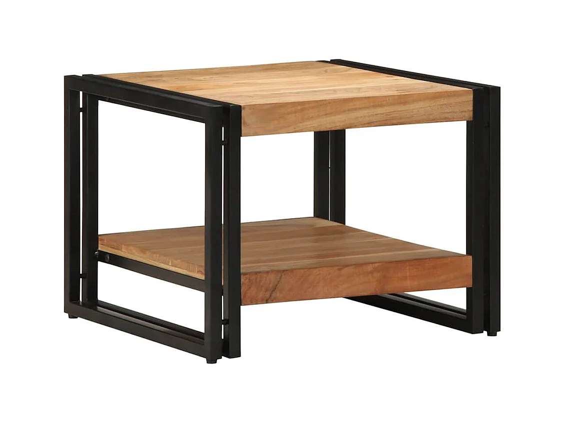 Table basse 50x50x38 cm bois massif acacia