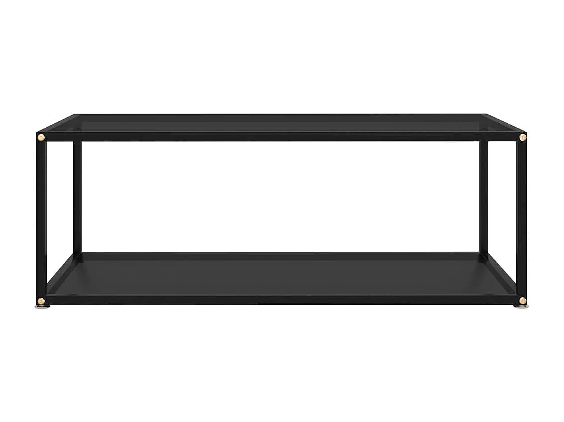 322898  Coffee Table Black 100x50x35 cm Tempered Glass