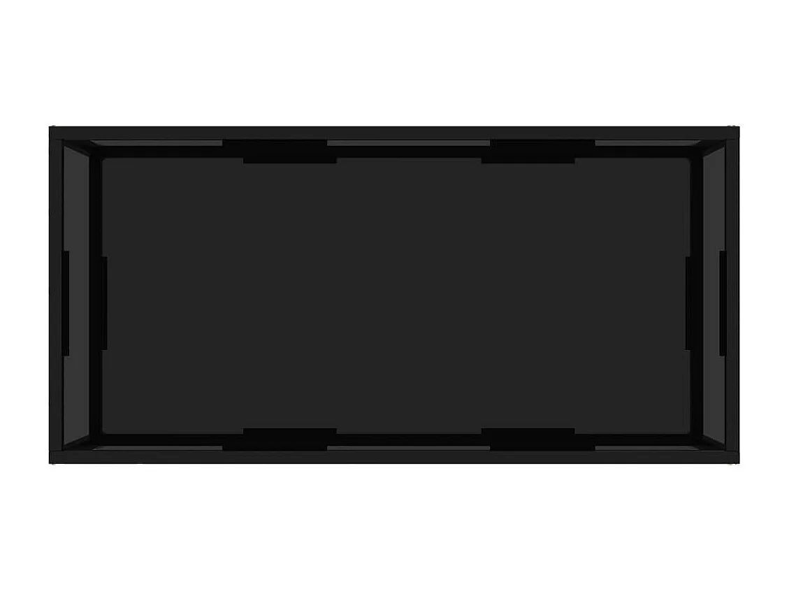 322898  Coffee Table Black 100x50x35 cm Tempered Glass