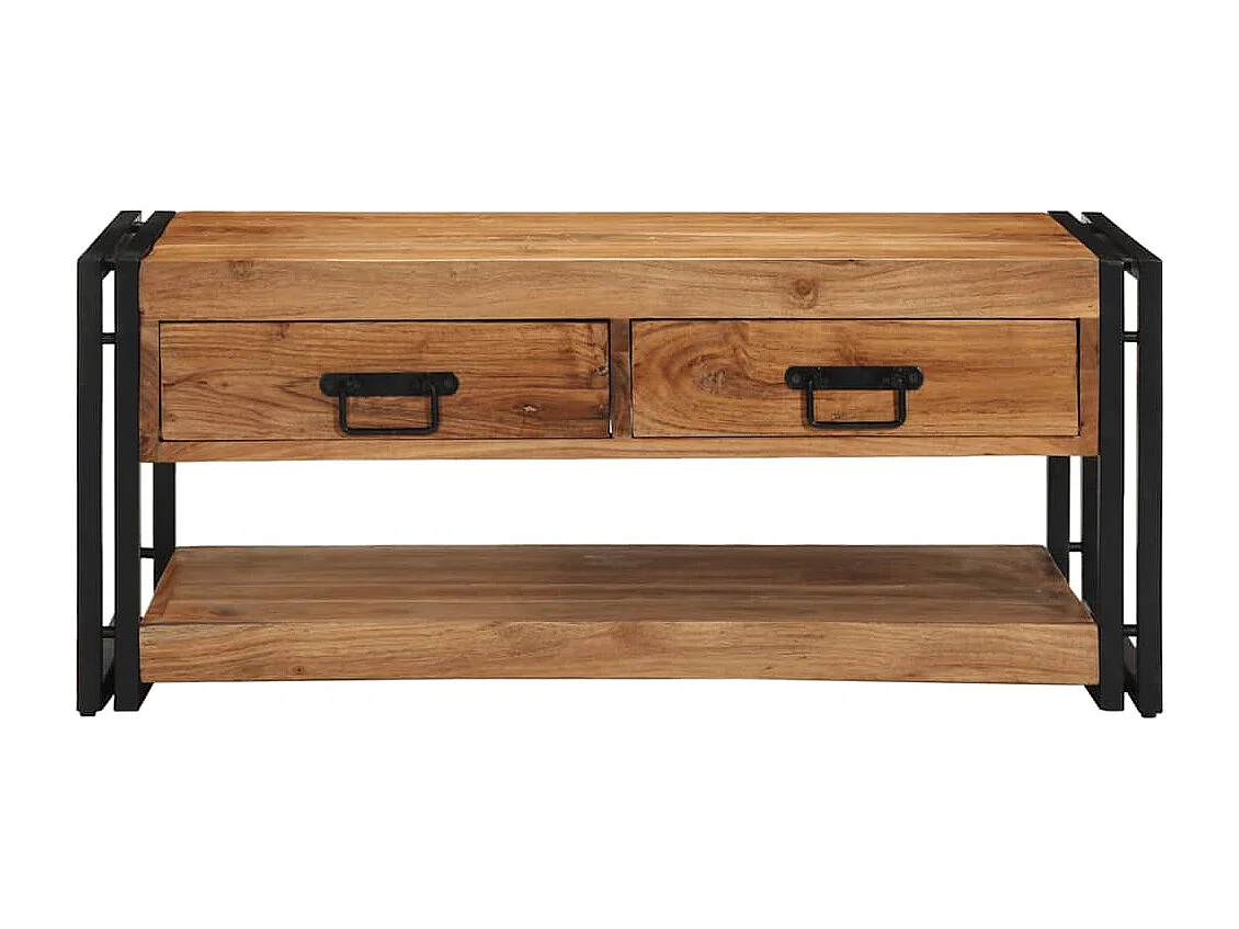 Table basse 90x50x38 cm bois massif acacia