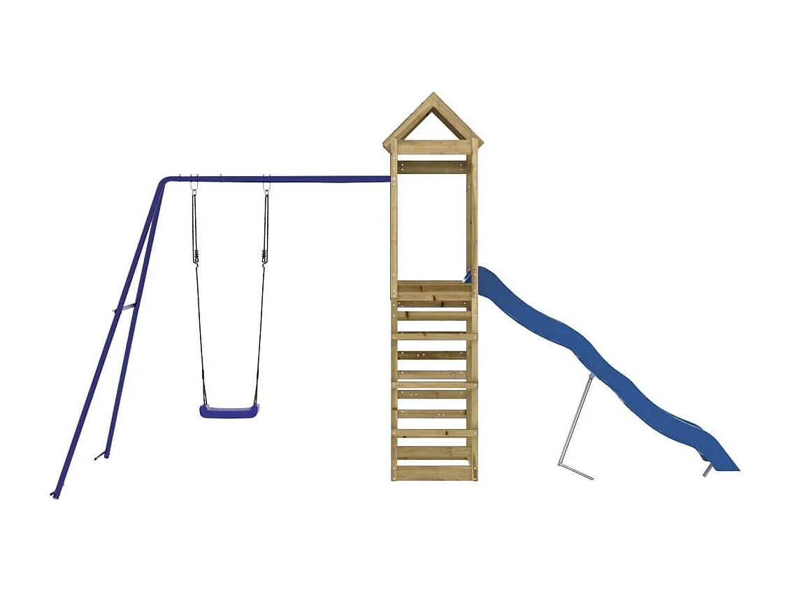 Aire de jeux d'extérieur bois de pin imprégné